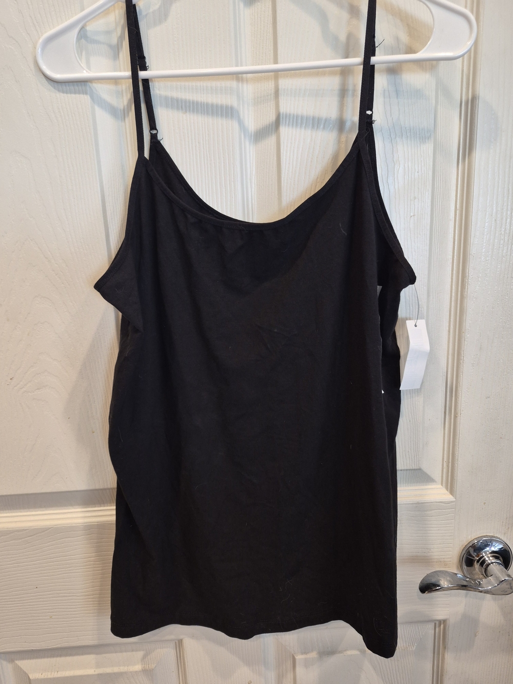 Time and Tru Black Spaghetti Strap Camisole
